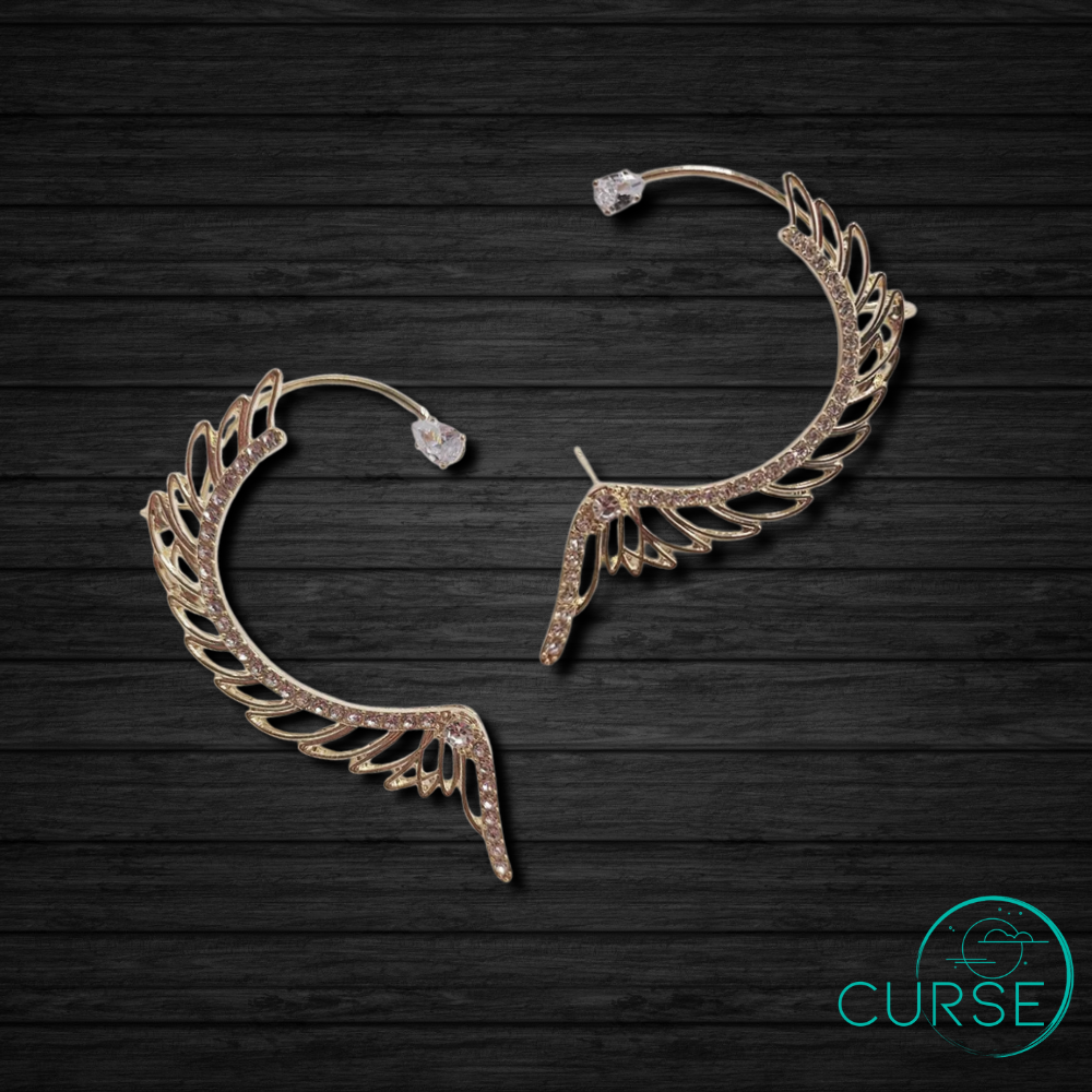 Ear Clips - Golden Wings