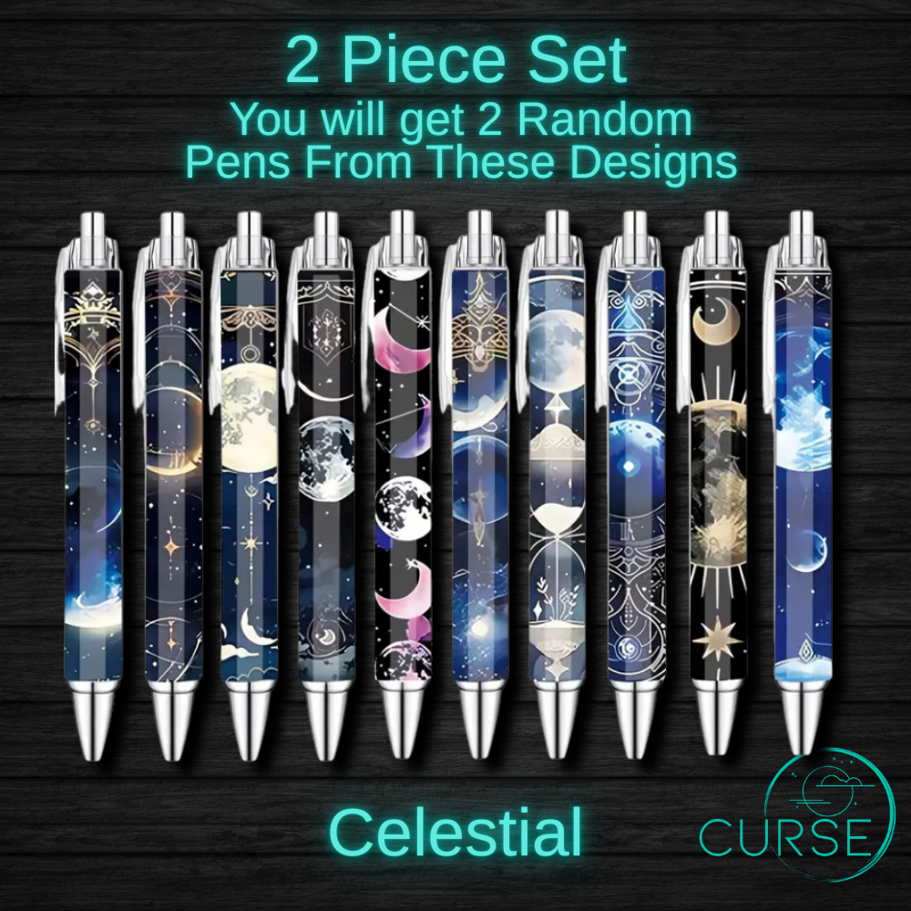 Witchy And Celestial Pens