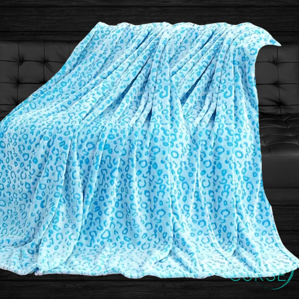Ultra Soft Throw - Blue Cheetah