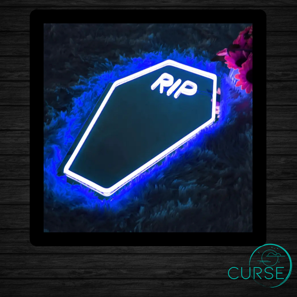 Light Up Coffin Mirror