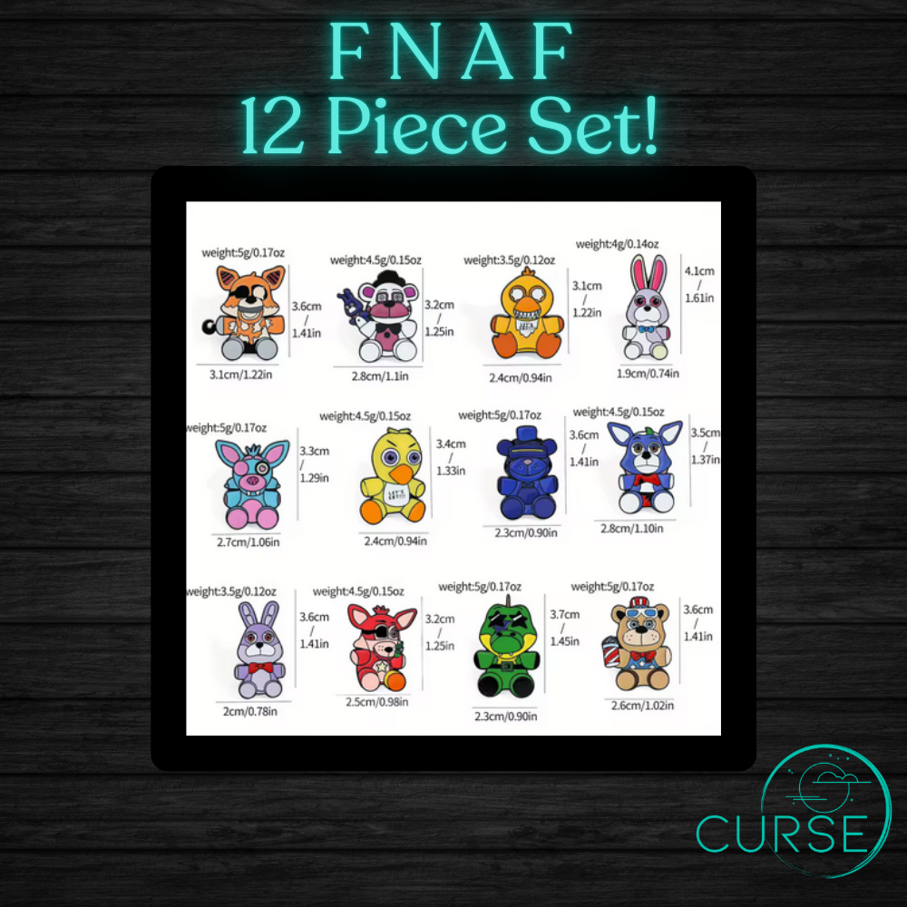 12 Pcs FNAF SET!