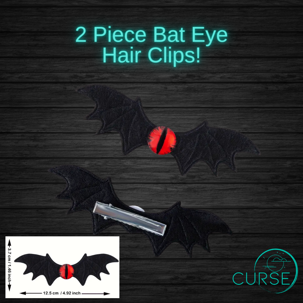 Hair Clips - Ghosts, Skulls and Crosses