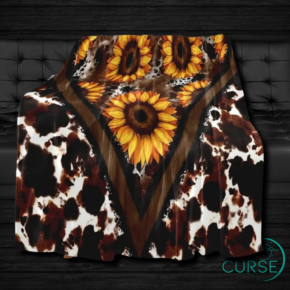 UltraSoft Throw - Sunflower Cow