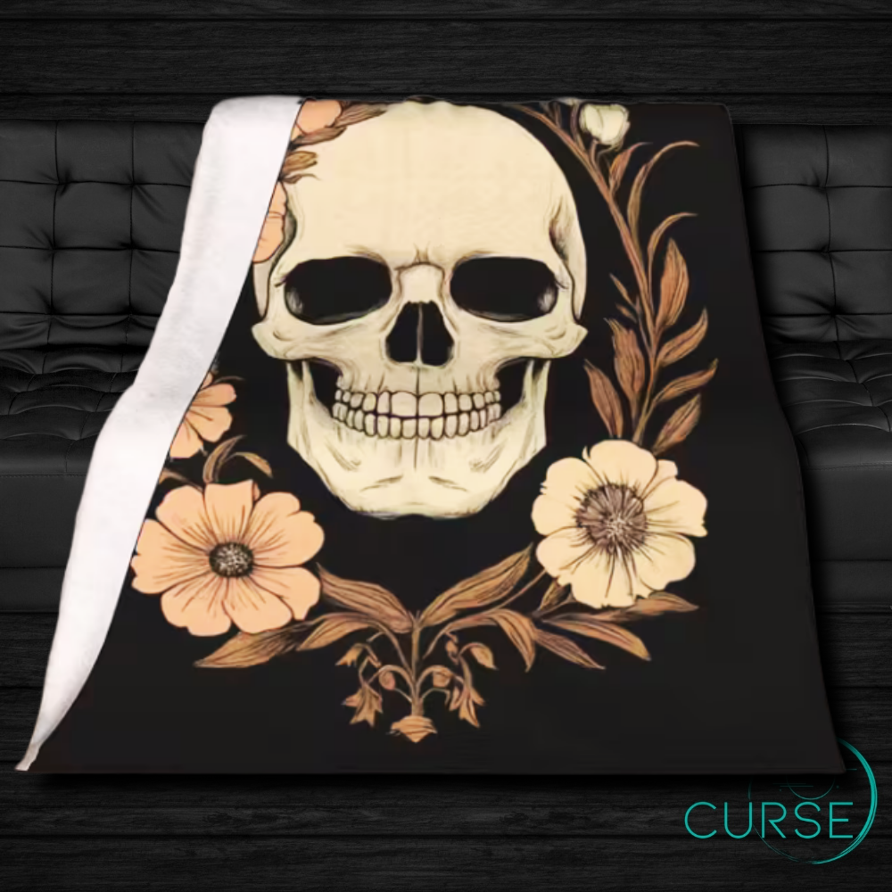 Ultra Soft Throw - Classic Skull