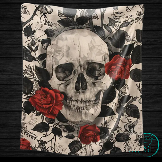 Ultra Soft Throw - Antique Skull