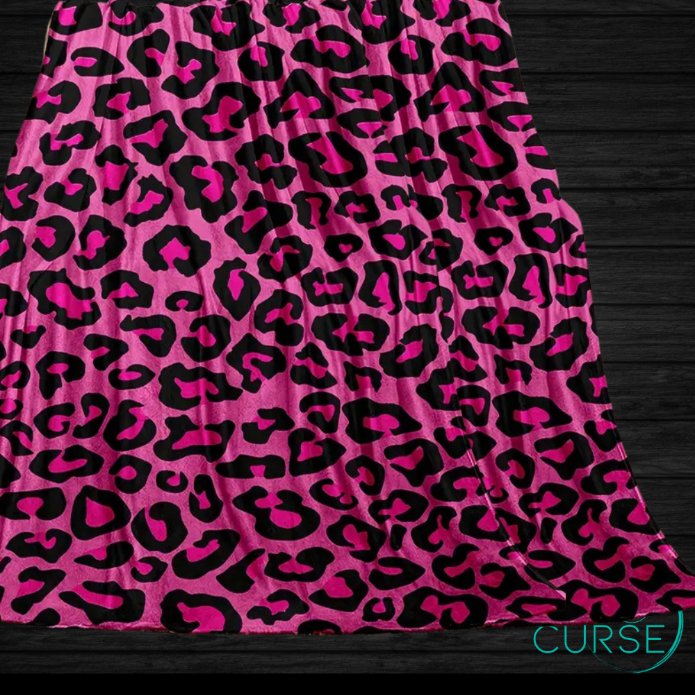 Ultra Soft Throw - Pink Leopard