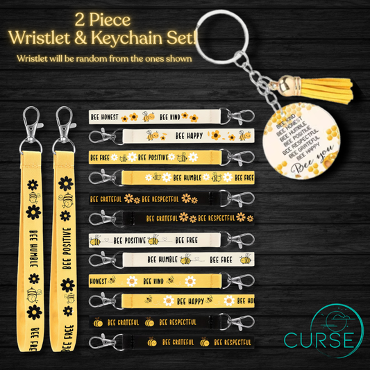 Bee - Keychain And Wristlet