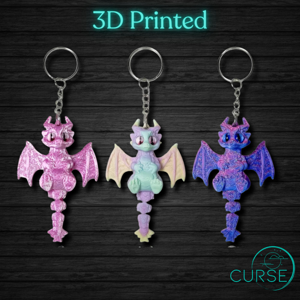 3D Dragon Keychains