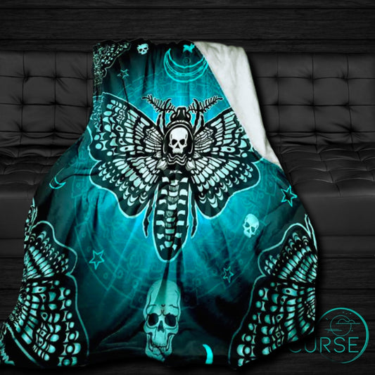 Ultra Soft Throw - Teal Moth