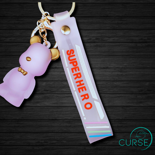 Keychain- Purple Mr. Bear