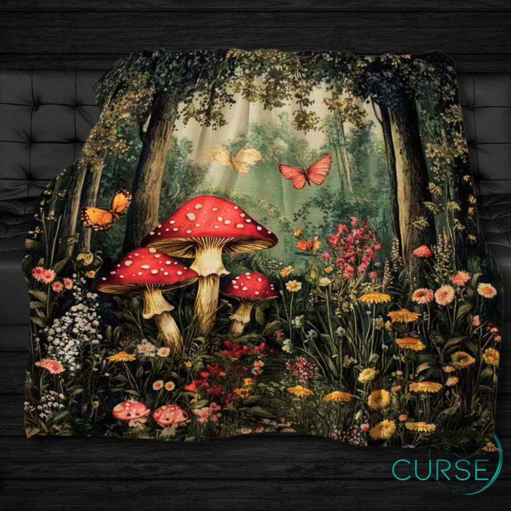 Ultra Soft Throw - Mushroom Garden