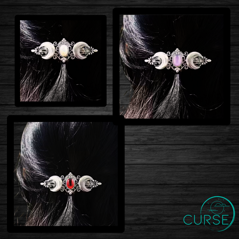 Moon Phase Hair Clips