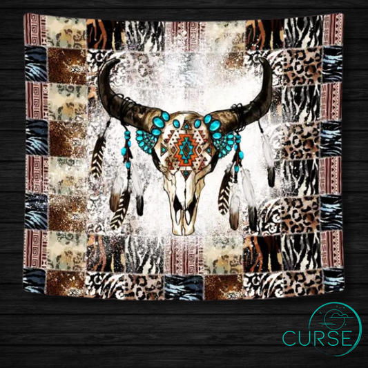 Tapestry - Rustic Cow