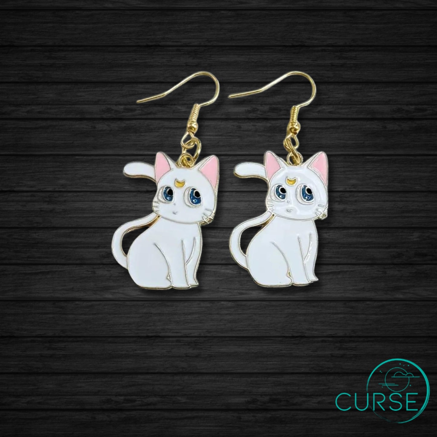 Earrings - Moon Kitties