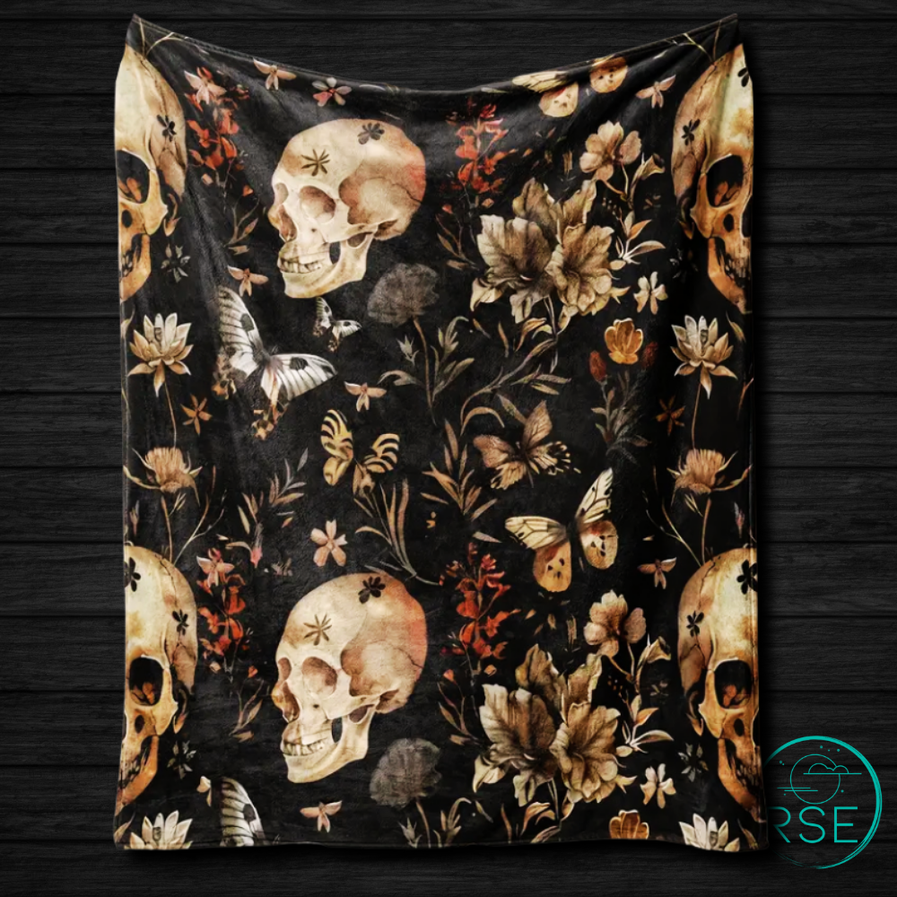 Ultra Soft Throw - Gothic Floral