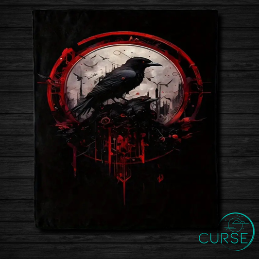 Ultra Soft Throw - Red Raven