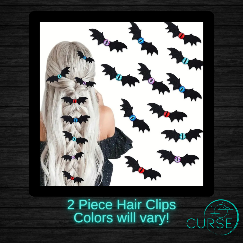 Hair Clips - Ghosts, Skulls and Crosses