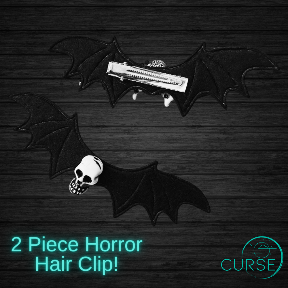 Hair Clips - Ghosts, Skulls and Crosses