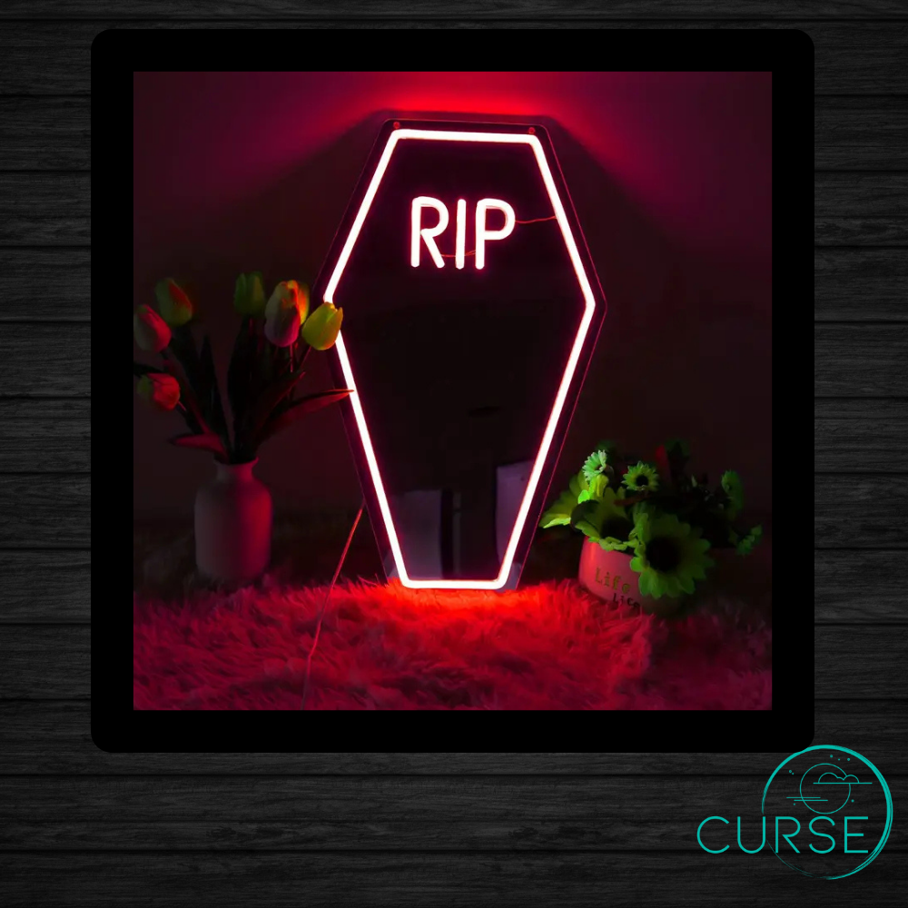 Light Up Coffin Mirror