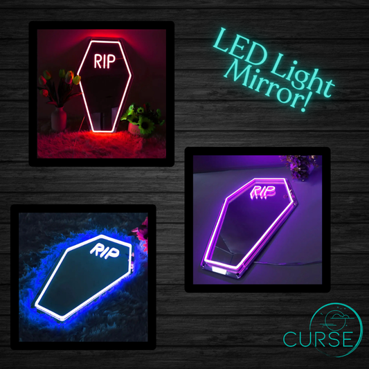 Light Up Coffin Mirror