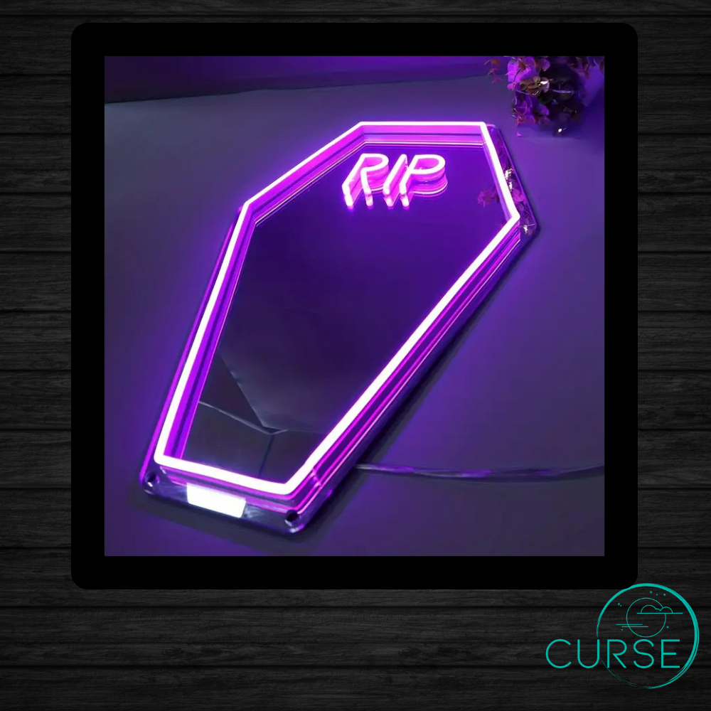 Light Up Coffin Mirror
