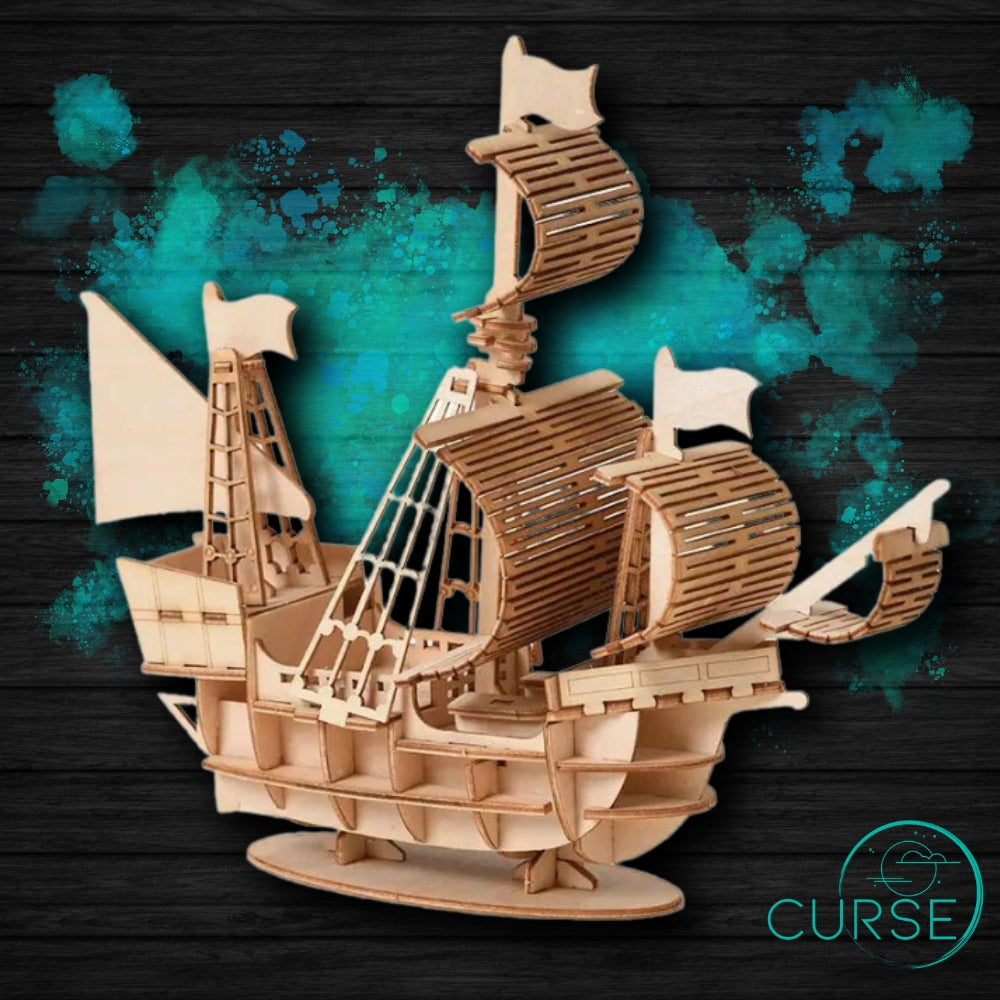 3D Wooden- Pirate Ship Kit