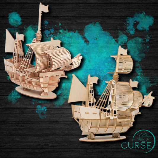 3D Wooden- Pirate Ship Kit