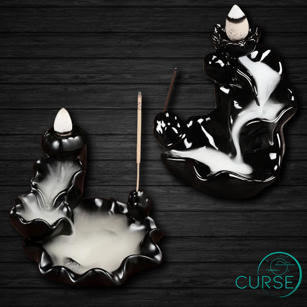 Incense Holder - Darkest Night Black