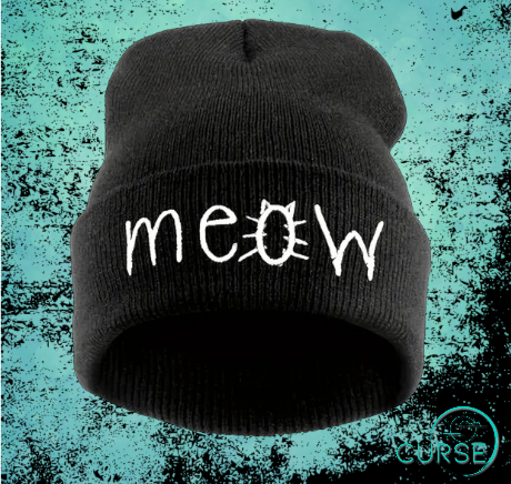 Beanie - Meow Blk