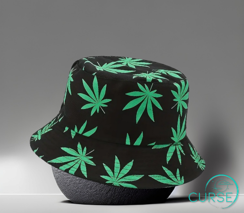 Bucket Hat - Leaf Blk n Green