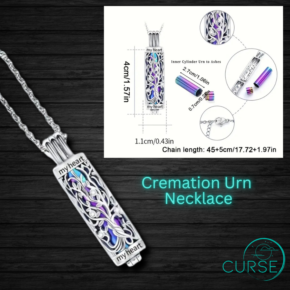 Blue and Teal URN Necklace