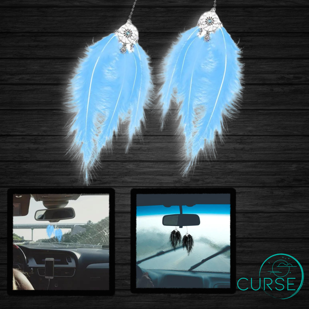 Car Decor - Feathers On Chain
