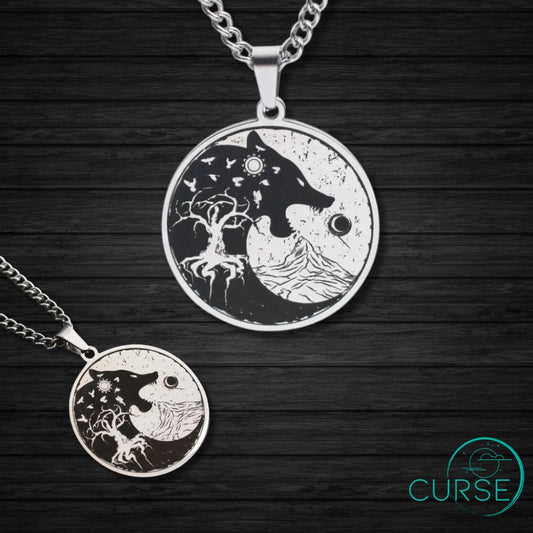 Necklace - Wolf Scene