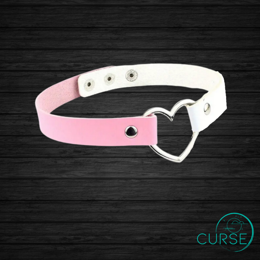 Heart Collar / Choker - Various Colors