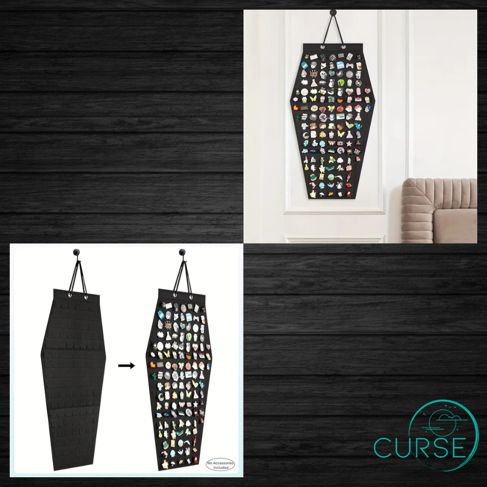 Enamel Pin Holder - Coffin