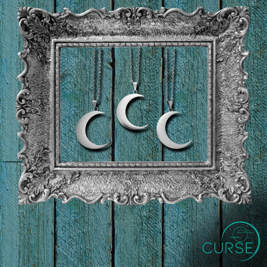 Necklace - Big Crescent Moon