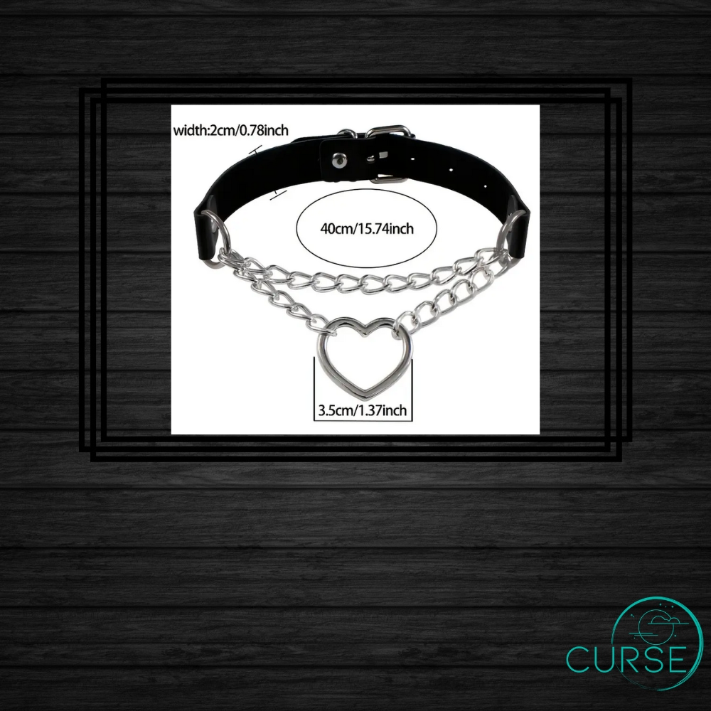 Collar / Choker- Heart Chain