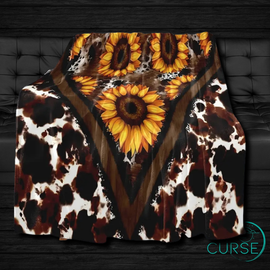 UltraSoft Throw - Sunflower Cow