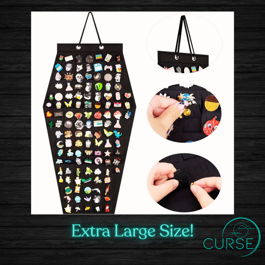 Enamel Pin Holder - Coffin