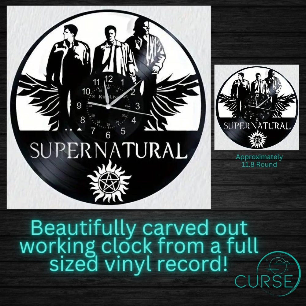 Vinyl Clock - Supernatural