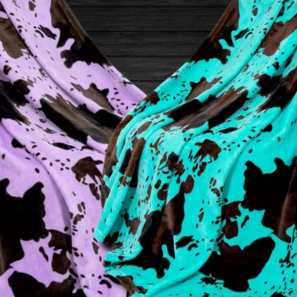 Ultra Soft Throw - Pastel Cows!