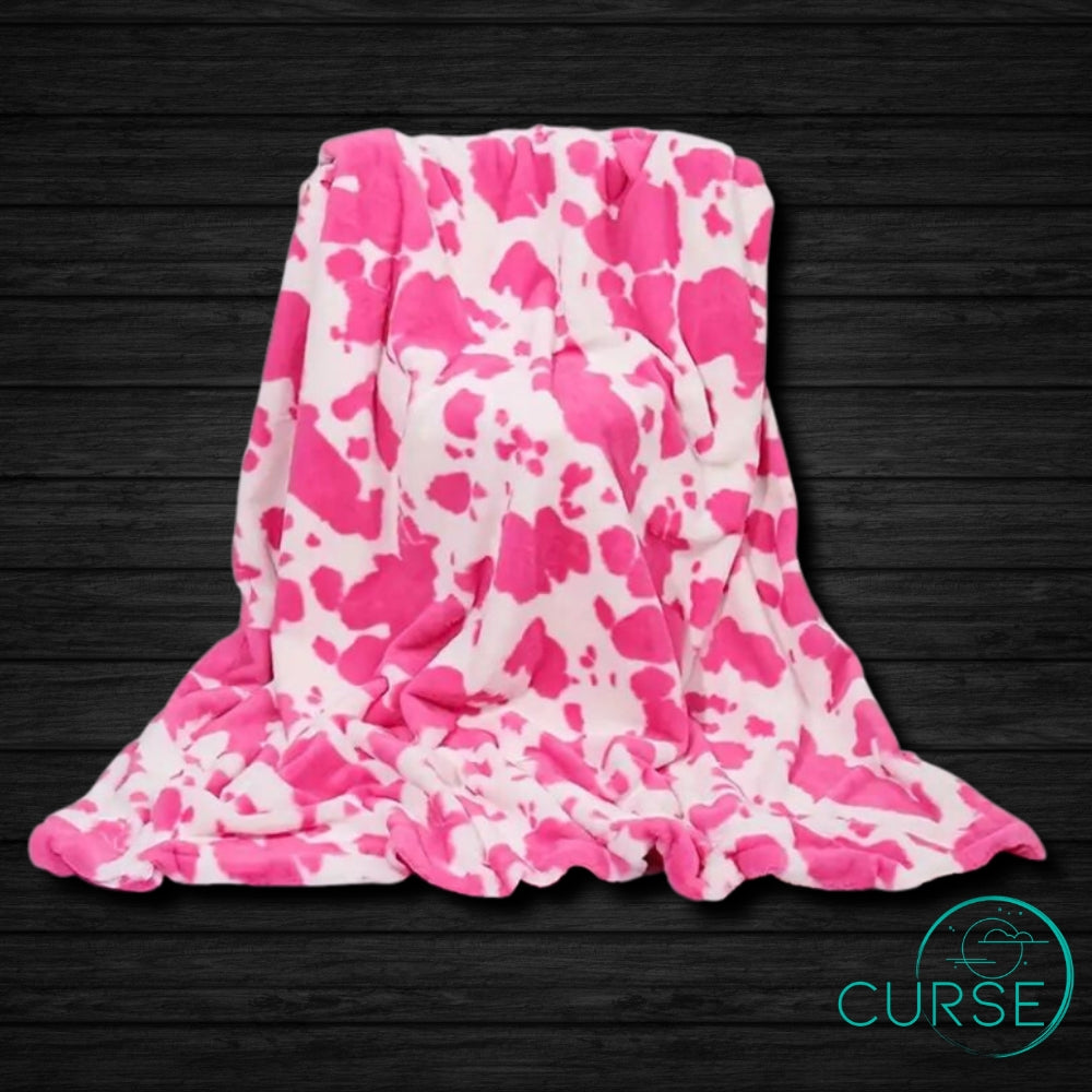 Ultra Soft Throw - Strawberry Cow