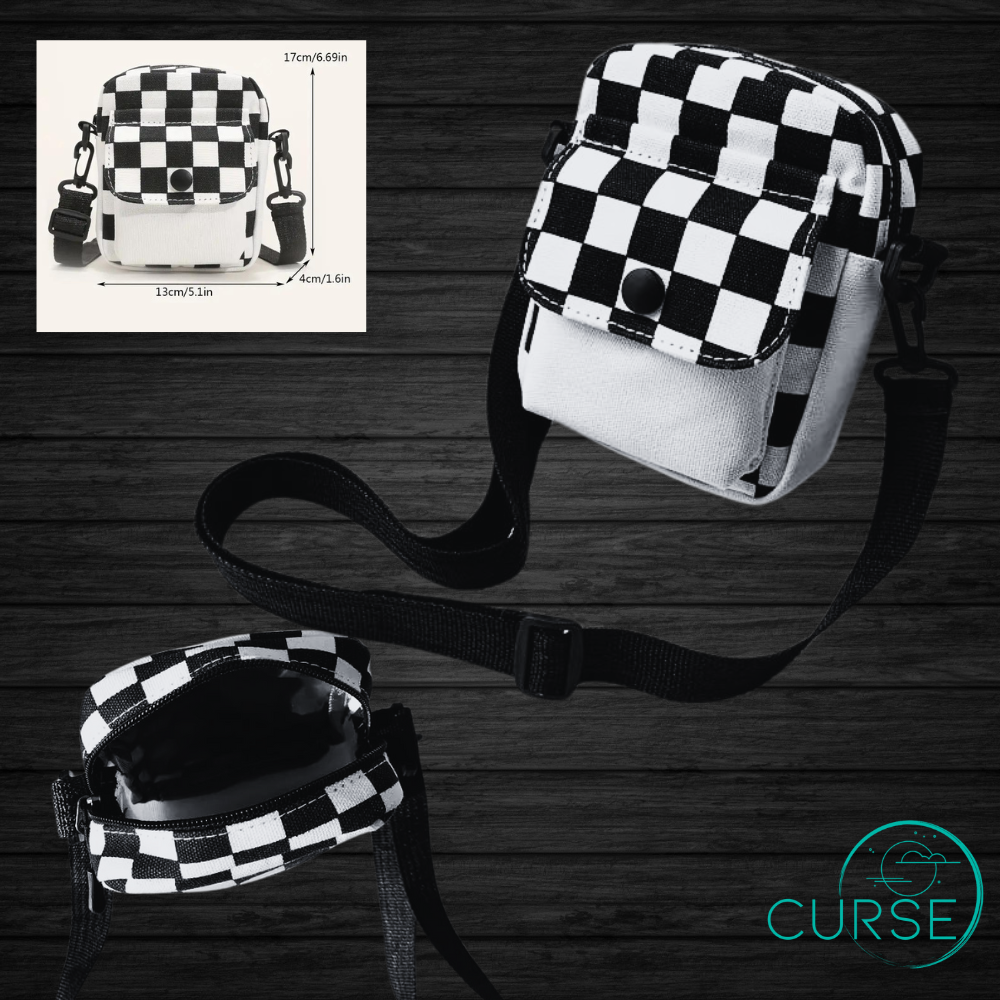 Checkered Cross Body Bag