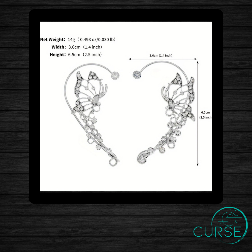 Ear Clips - Butterfly