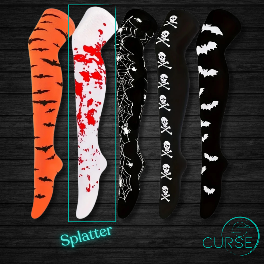 Spooky Knee High Socks!