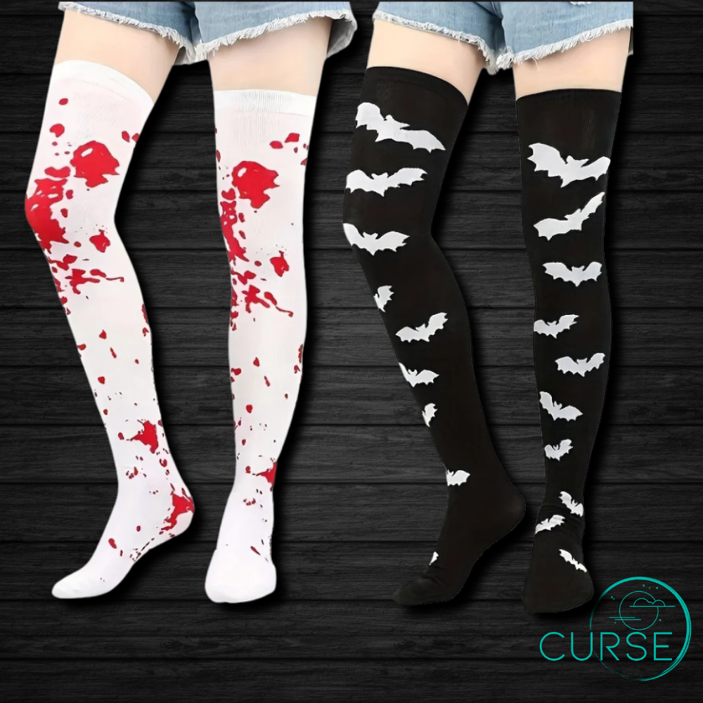 Spooky Knee High Socks!