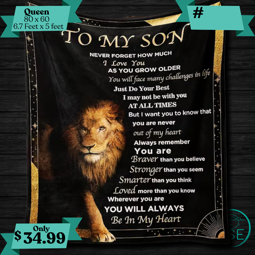 Ultra Soft Throw - To My Son