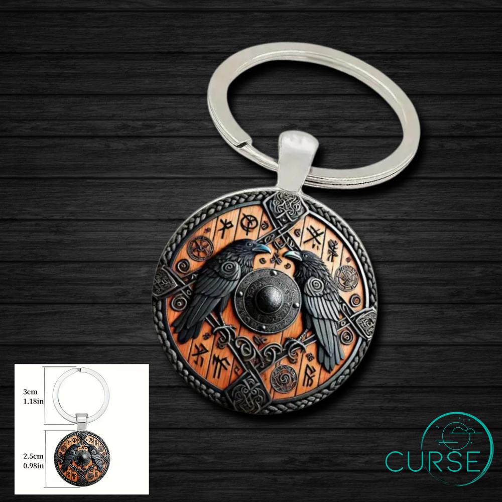 Huginn And Muninn Keychain