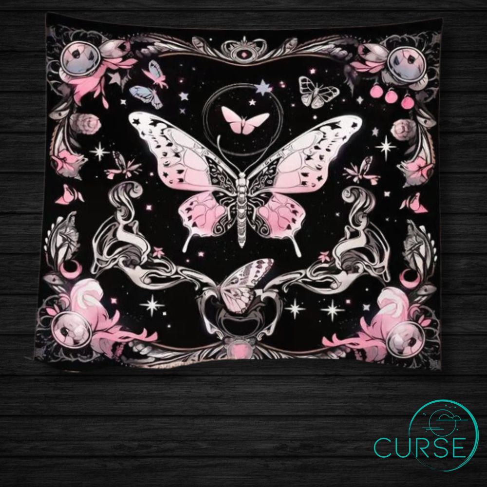 Tapestry - Pink Butterfly